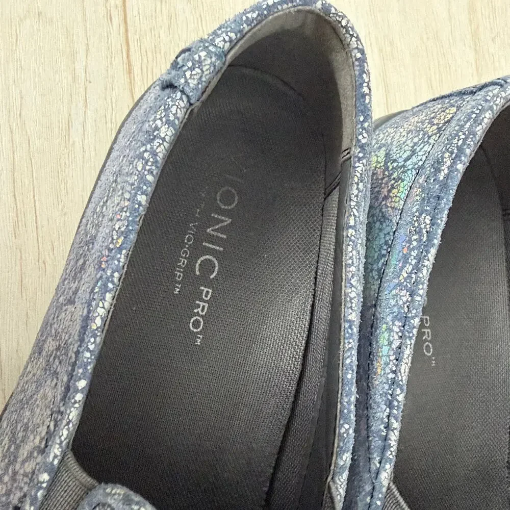 Vionic Pro Avery Metallic Shoes Womens Size 7 Comfort Orthotic Slip On